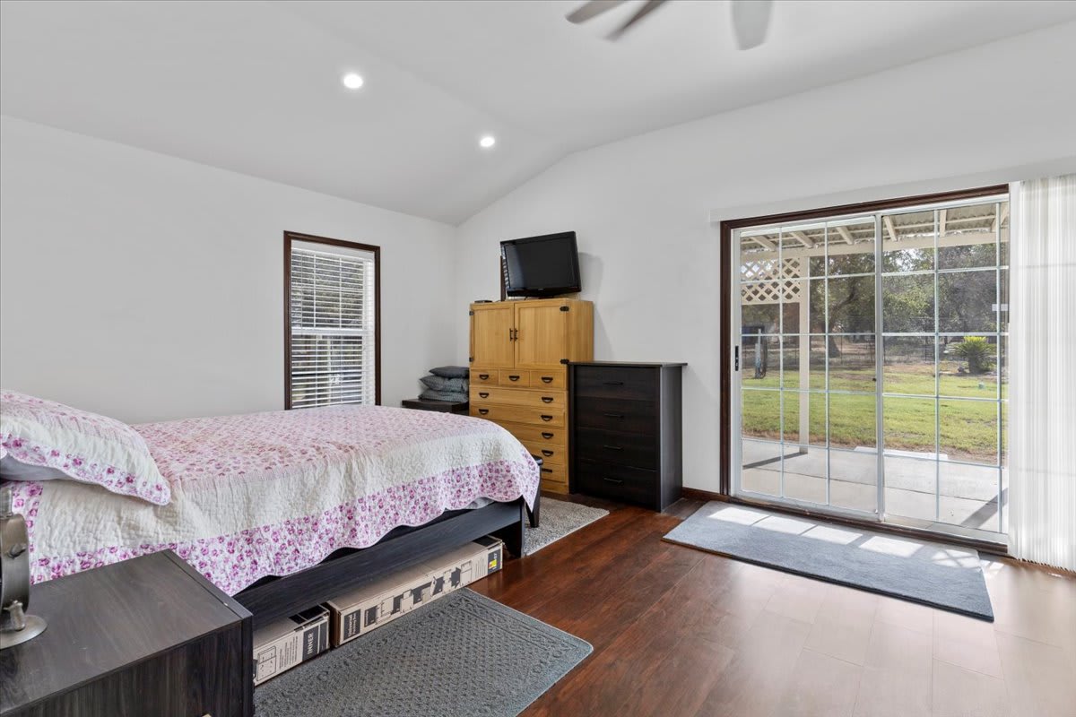 bedroom view in guest house of multi-generational home near San Antonio TX